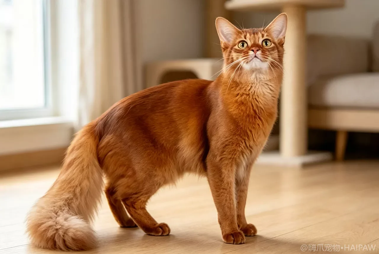 索马里猫品种图鉴：性格、饲养难度与适合人群全解析