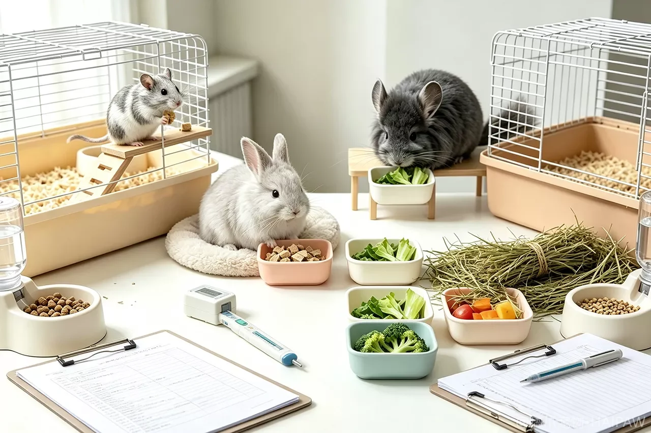 小宠生病了怎么办？仓鼠、兔子与龙猫常见疾病的早期信号与就医准备