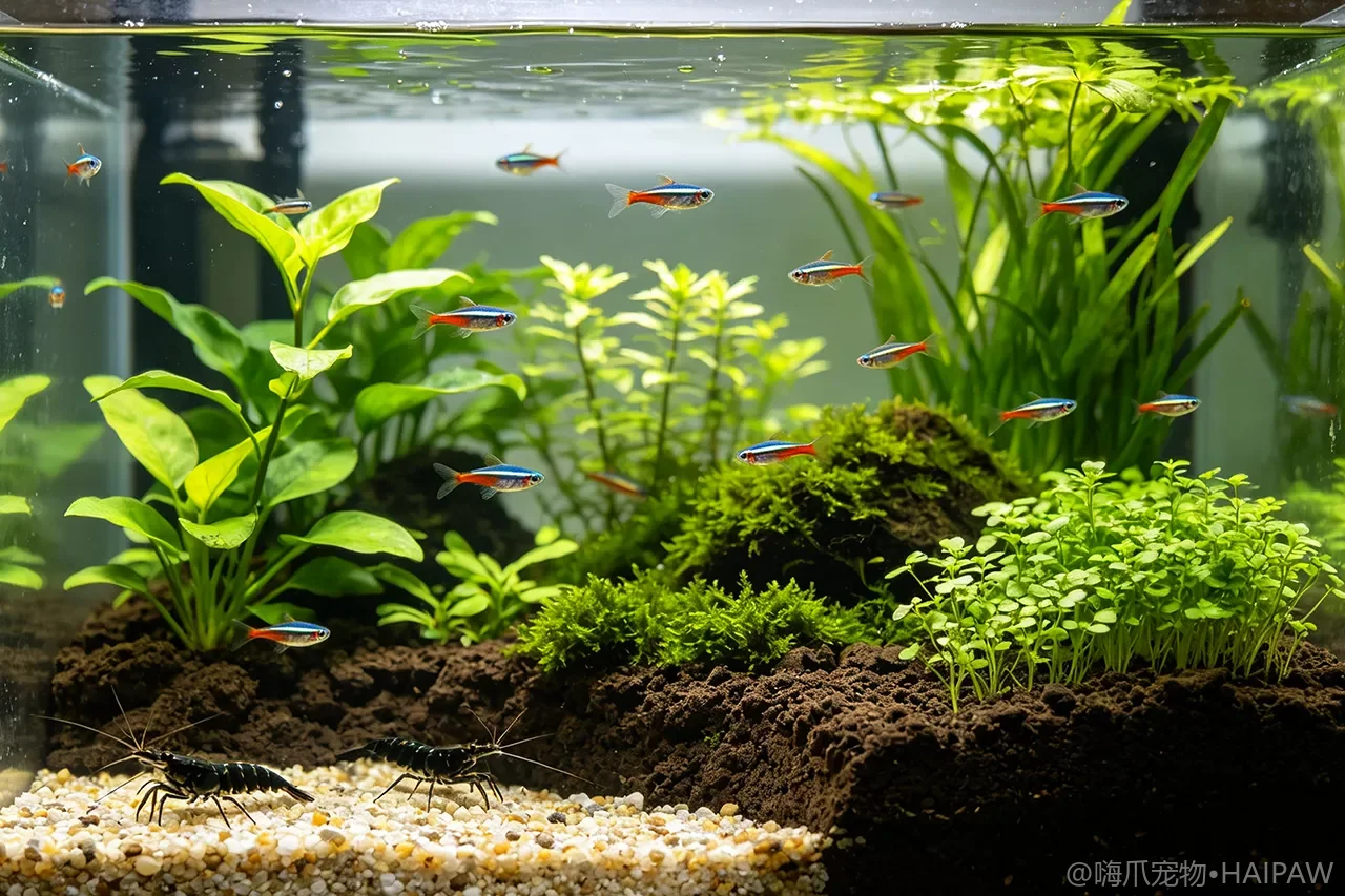 鱼缸底砂铺多厚才合适？不同底床厚度对水质与种植的影响