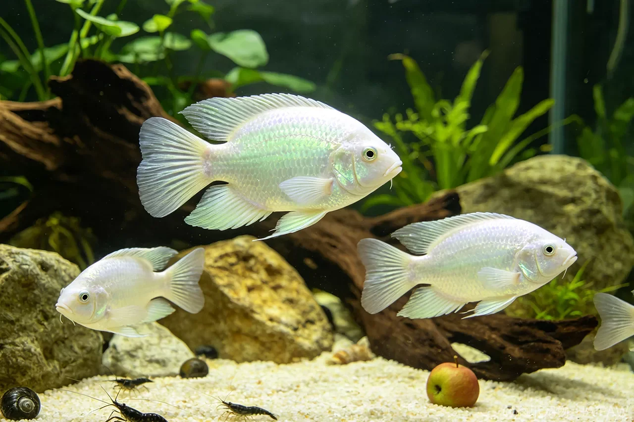 招财鱼咬缸壁蹭石头是生病还是在占地盘？磨蹭行为的正确解读