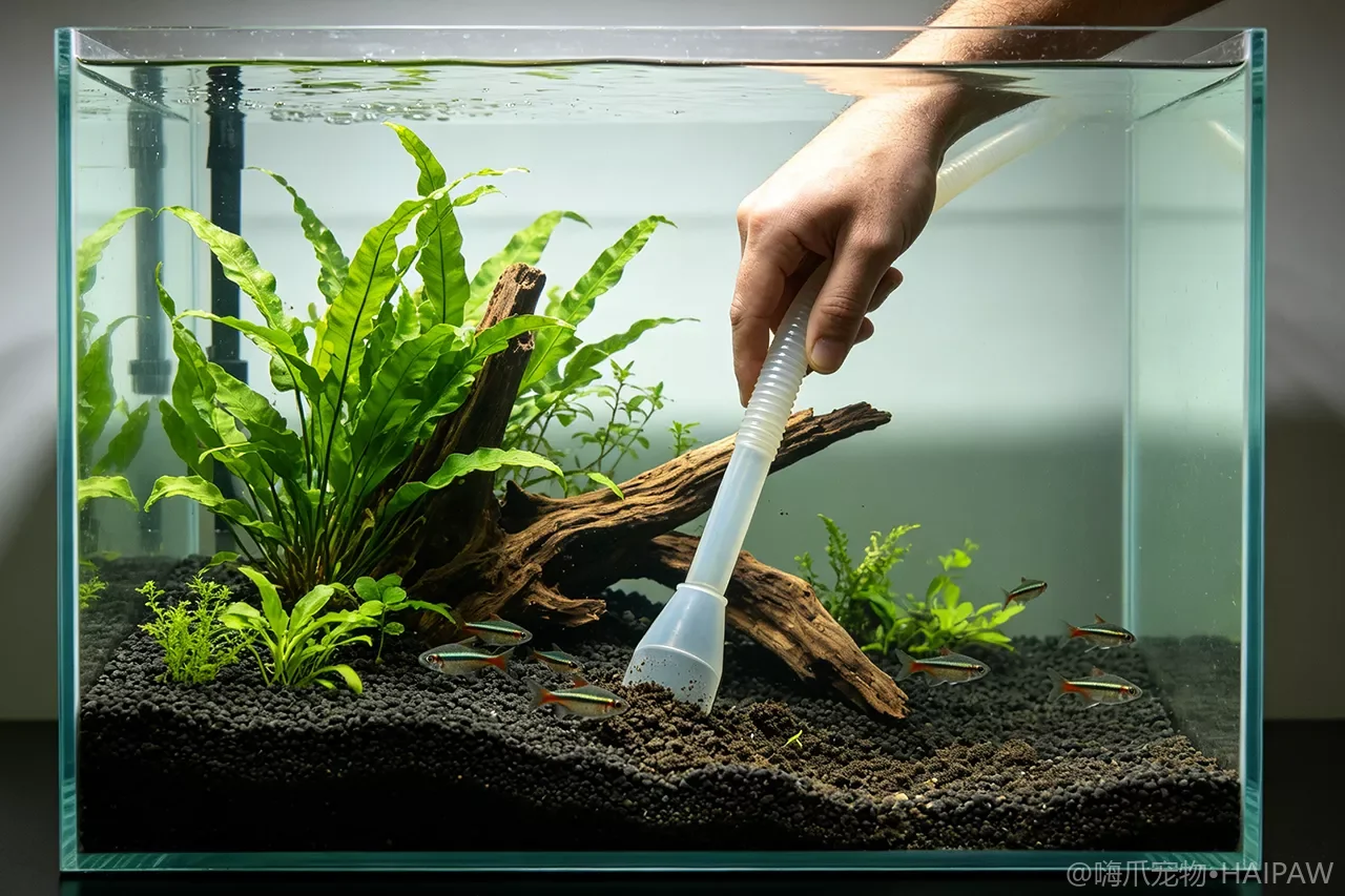 鱼缸底砂怎么清理才不翻缸？虹吸清砂法与底床维护完整流程
