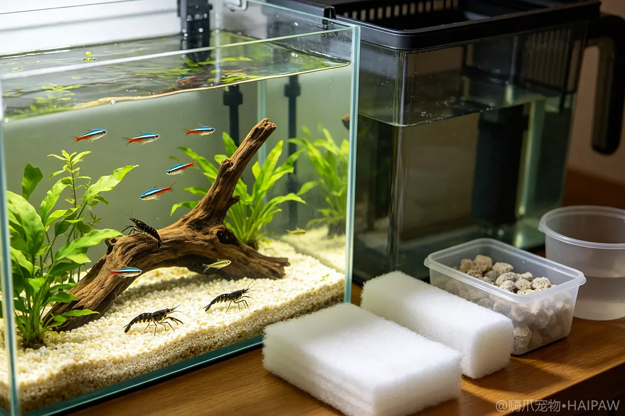 鱼缸过滤棉多久换新一次？物理滤材更换周期与硝化系统保护