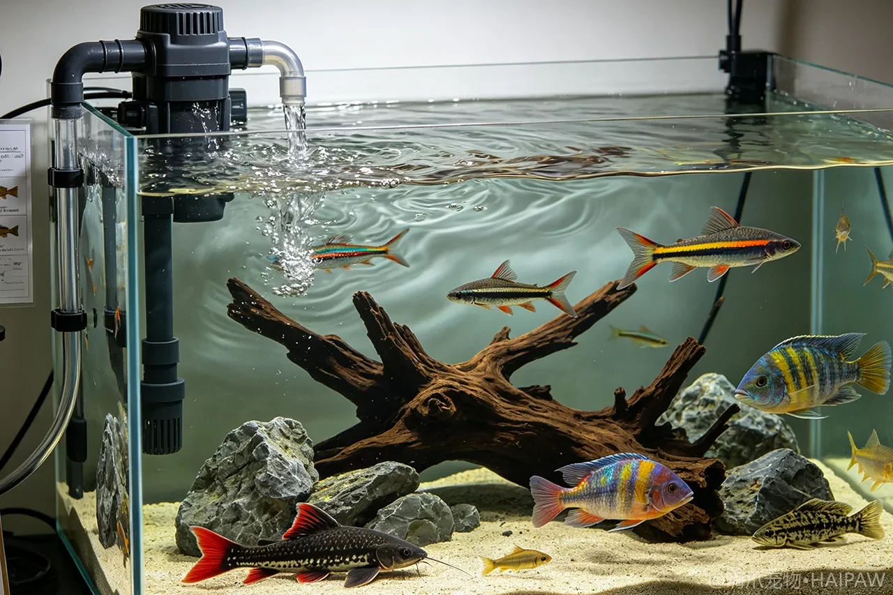 鱼缸水流太大鱼累还是太小鱼废？造流泵流量匹配与鱼种适配指南