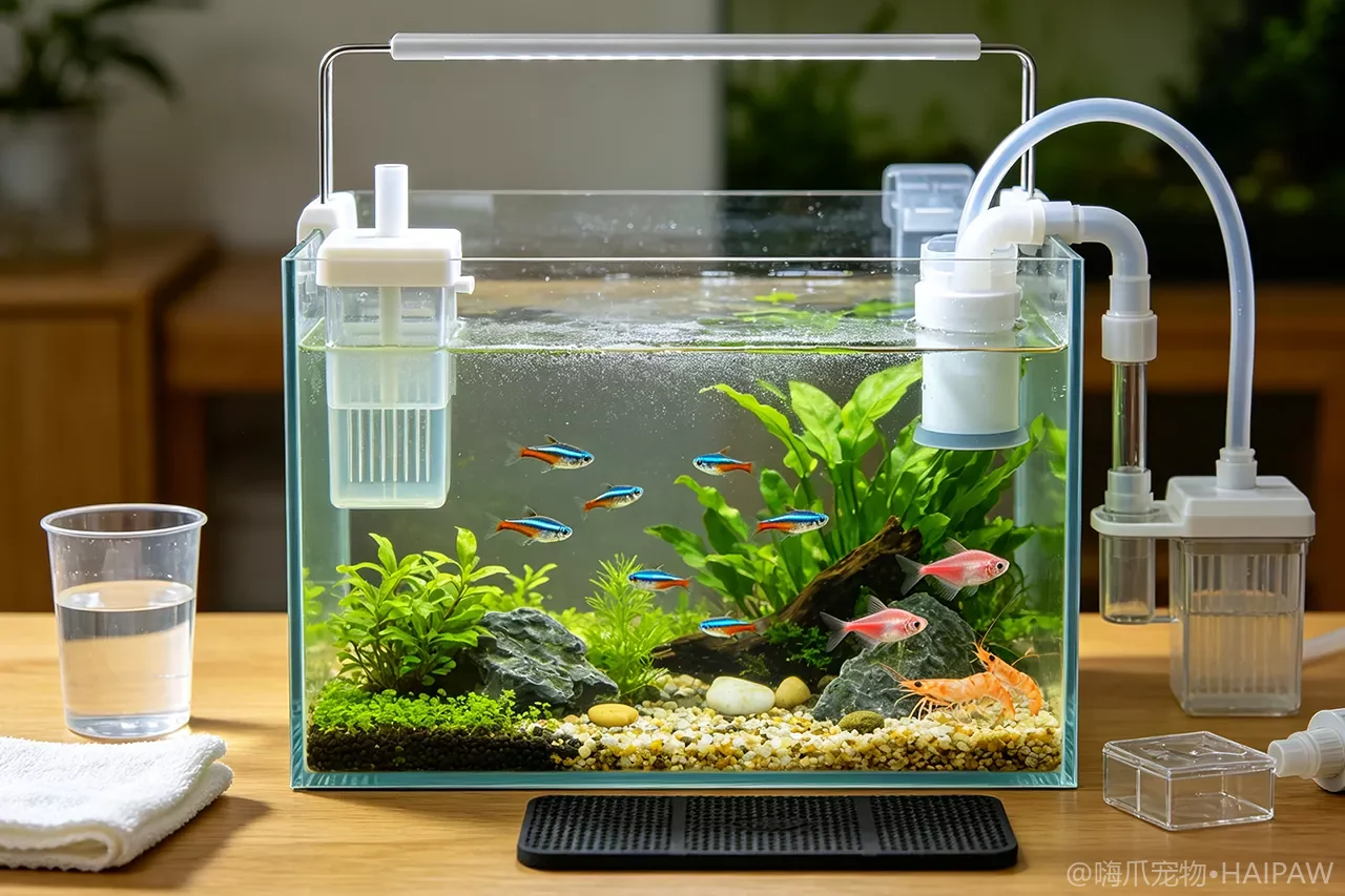 鱼缸除油膜器怎么选？三种除油膜方案的效率与静音对比